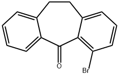 4-BROMO-10,11-DIHYDRO-DIBENZO[A,D]CYCLOHEPTEN-5-ONE 结构式