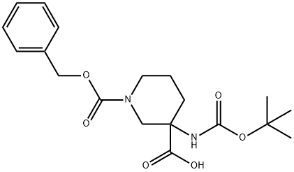 1-((Benzyloxy)carbonyl)-3-((tert-butoxycarbonyl)amino)piperidine-3-carboxylicacid