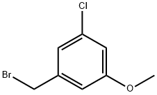 1-溴甲基-3-氯-5-甲氧基苯 结构式