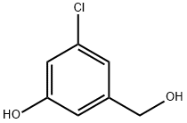3-氯-5-(羟甲基)苯酚 结构式