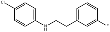 (4-CHLORO-PHENYL)-[2-(3-FLUORO-PHENYL)-ETHYL]-AMINE 结构式