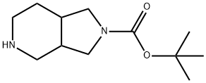 八氢-吡咯[3,4-C]吡啶-2-甲酸叔丁酯 结构式