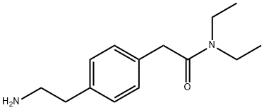 2-(4-(2-氨基乙基)苯基)-N,N-N,N-二乙基乙酰胺 结构式