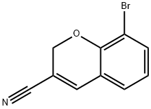 8-溴-2H-色烯-3-甲腈 结构式