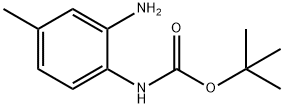 (2-氨基-4-甲基苯基)-氨基甲酸叔丁酯 结构式