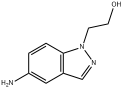 2-(5-氨基-1H-吲唑-1-基)乙醇 结构式
