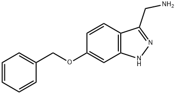 (6-(苄氧基)-1H-吲唑-3-基)甲胺 结构式
