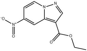 5-硝基吡唑并[1,5-A]吡啶-3-甲酸乙酯 结构式