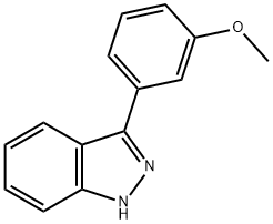 3-(3-甲氧基-苯基)-1H-吲唑 结构式