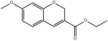 7-甲氧基-2H-苯并吡喃-3-羧酸乙酯 结构式