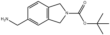 5-(氨基甲基)-2,3-二氢-1H-异吲哚-2-羧酸叔丁酯 结构式