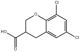 6,8-二氯色满-3-羧酸 结构式
