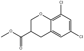 6,8-二氯色满-3-甲酸甲酯 结构式