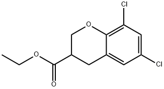 6,8-二氯色满-3-甲酸乙酯 结构式