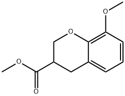 8-甲氧基-苯并二氢吡喃-3-甲酸甲酯 结构式