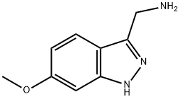 (6-甲氧基-1H-吲唑-3-基)甲胺 结构式