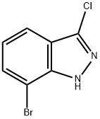 7-溴-3-氯吲唑 结构式
