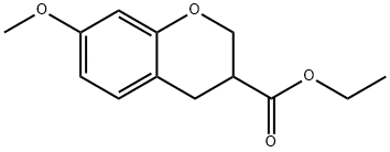 7-甲氧基色满-3-甲酸乙酯 结构式