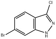 6-溴-3-氯吲唑 结构式