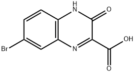7-溴-3,4-二氢-3-氧代-2-喹喔啉羧酸 结构式