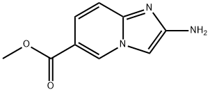 2-氨基咪唑并[1,2-A]吡啶-6-甲酸甲酯 结构式