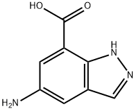 5-氨基-7-羧基-1H-吲唑 结构式