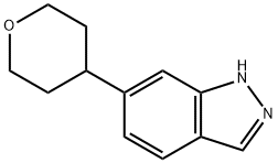 6-(四氢吡喃-4-基)-1H-吲唑 结构式