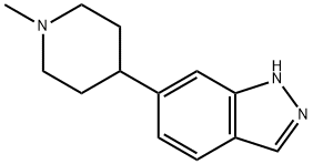 6-(1-甲基哌啶-4-基)-1氢-吲唑 结构式