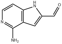 4-氨基-5-氮杂吲哚-2-甲醛 结构式