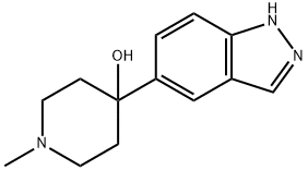 4-(1H-INDAZOL-5-YL)-1-METHYL-PIPERIDIN-4-OL 结构式