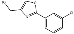 (2-(3-氯苯基)噁唑-4-基)甲醇 结构式