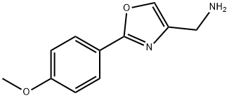 (2-(4 - 甲氧基苯基)恶唑-4 - 基)甲胺 结构式