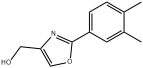(2-(3,4-二甲基苯基)恶唑-4-基)甲醇 结构式
