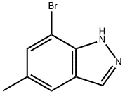 7-溴-5-甲基-1H-吲唑 结构式