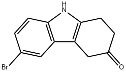 6-溴-1,2,4,9-四氢咔唑-3-酮 结构式