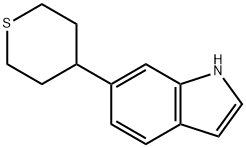 6-(TETRAHYDRO-THIOPYRAN-4-YL)-1H-INDOLE 结构式