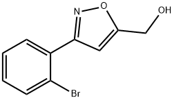 3-(2-溴苯基)-5-异噁唑甲醇 结构式