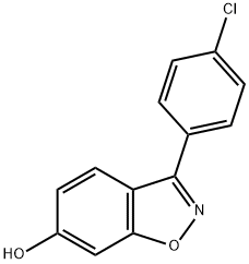 3 - (4 - 氯 - 苯基) - 苯并〔D〕异恶唑-6 -羟基 结构式