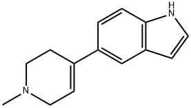 5-(1-METHYL-1,2,3,6-TETRAHYDRO-PYRIDIN-4-YL)-1H-INDOLE 结构式