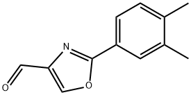 2-(3,4-二甲基苯基)恶唑-4-甲醛 结构式
