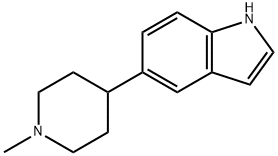 5-(1-甲基哌啶-4-基)-1H-吲哚 结构式