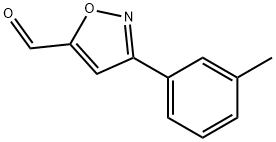 3 - 间甲苯基 - 5-异恶唑甲醛 结构式