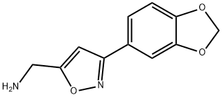 C-(3-BENZO[1,3]DIOXOL-5-YL-ISOXAZOL-5-YL)-METHYLAMINE 结构式