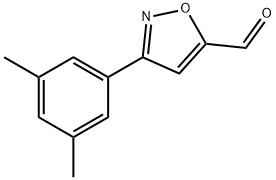 3-(3,5-二甲基苯基)异恶唑-5-甲醛 结构式