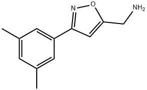 (3-(3,5-二甲基苯基)异恶唑-5-基)甲胺 结构式