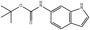 6-BOC-氨基-1H-吲哚 结构式