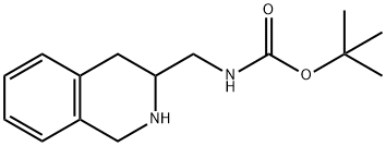 3-BOC-胺甲基-四氢异喹啉 结构式