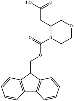 4 - 芴甲氧羰基-3-羧甲基 - 吗啉 结构式