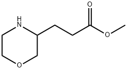 3 - 吗啉-3 - 基 - 丙酸甲酯 结构式
