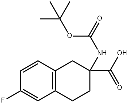 2-((tert-Butoxycarbonyl)amino)-6-fluoro-1,2,3,4-tetrahydronaphthalene-2-carboxylicacid